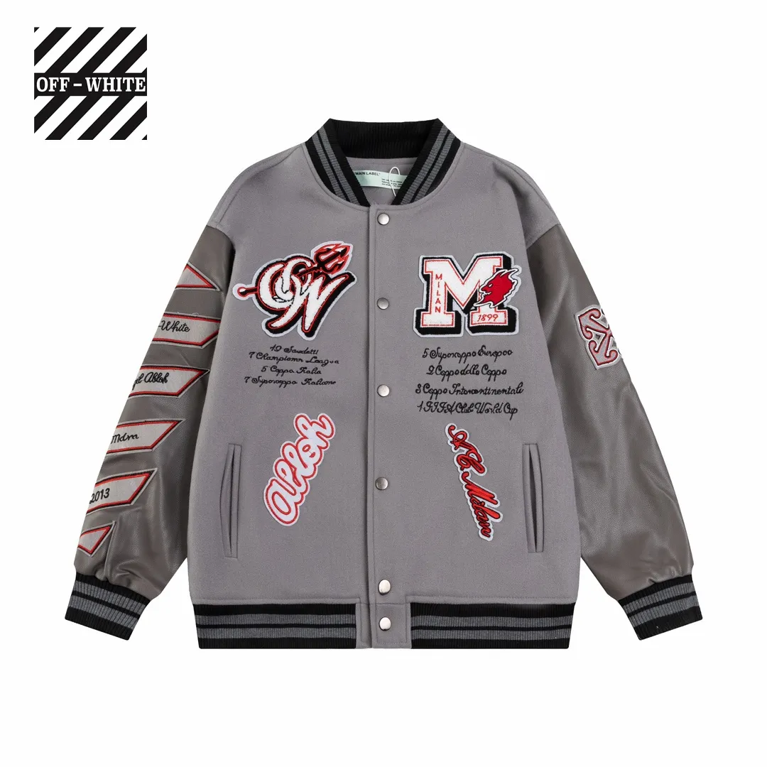 【OFF-WHITE  公式旗艦店】オフホワイト  野球着  ジャケット着ご好評に付き再入荷！241023