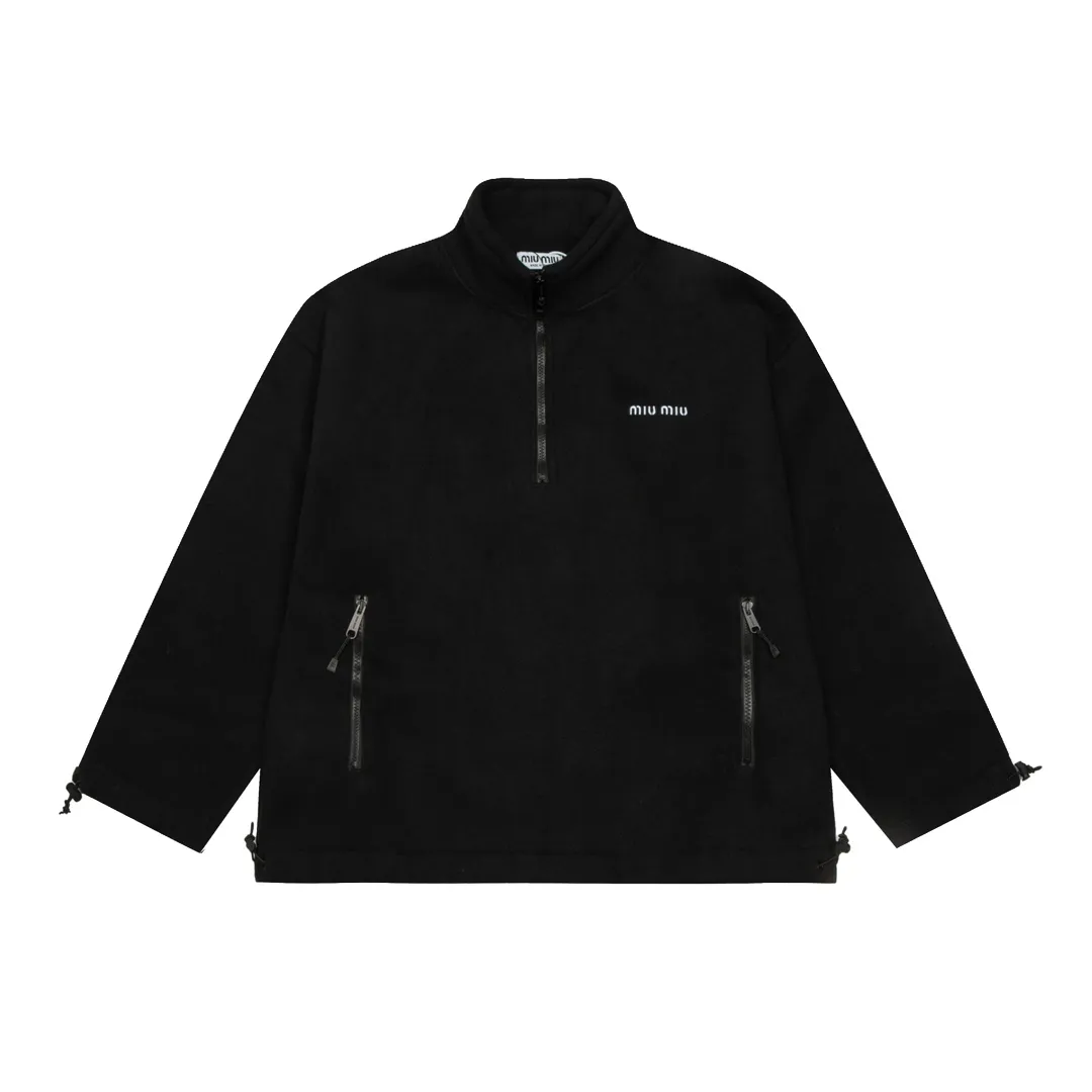 【Miumiu 公式旗艦店】 ミュウミュウ   ジャケット着  スウェット ご好評に付き再入荷！241122