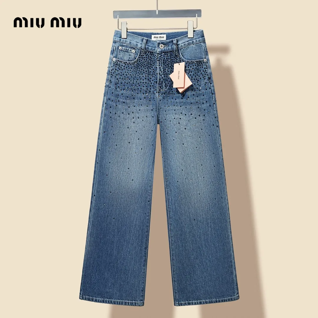 【Miumiu  公式旗艦店】ミュウミュウ  ジーパン  ご好評に付き再入荷！ 241219