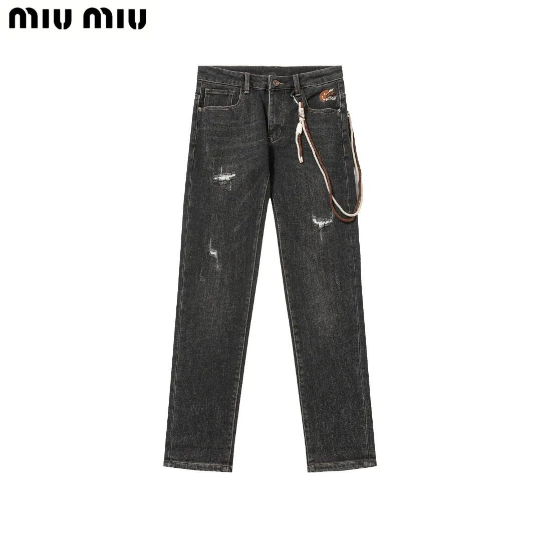 【Miumiu  公式旗艦店】ミュウミュウ  ジーパン  ご好評に付き再入荷！ 241219