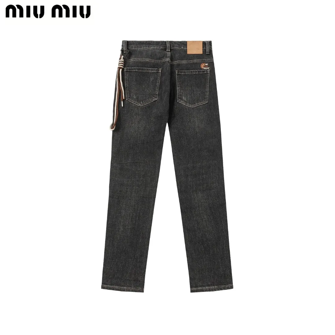 【Miumiu  公式旗艦店】ミュウミュウ  ジーパン  ご好評に付き再入荷！ 241219