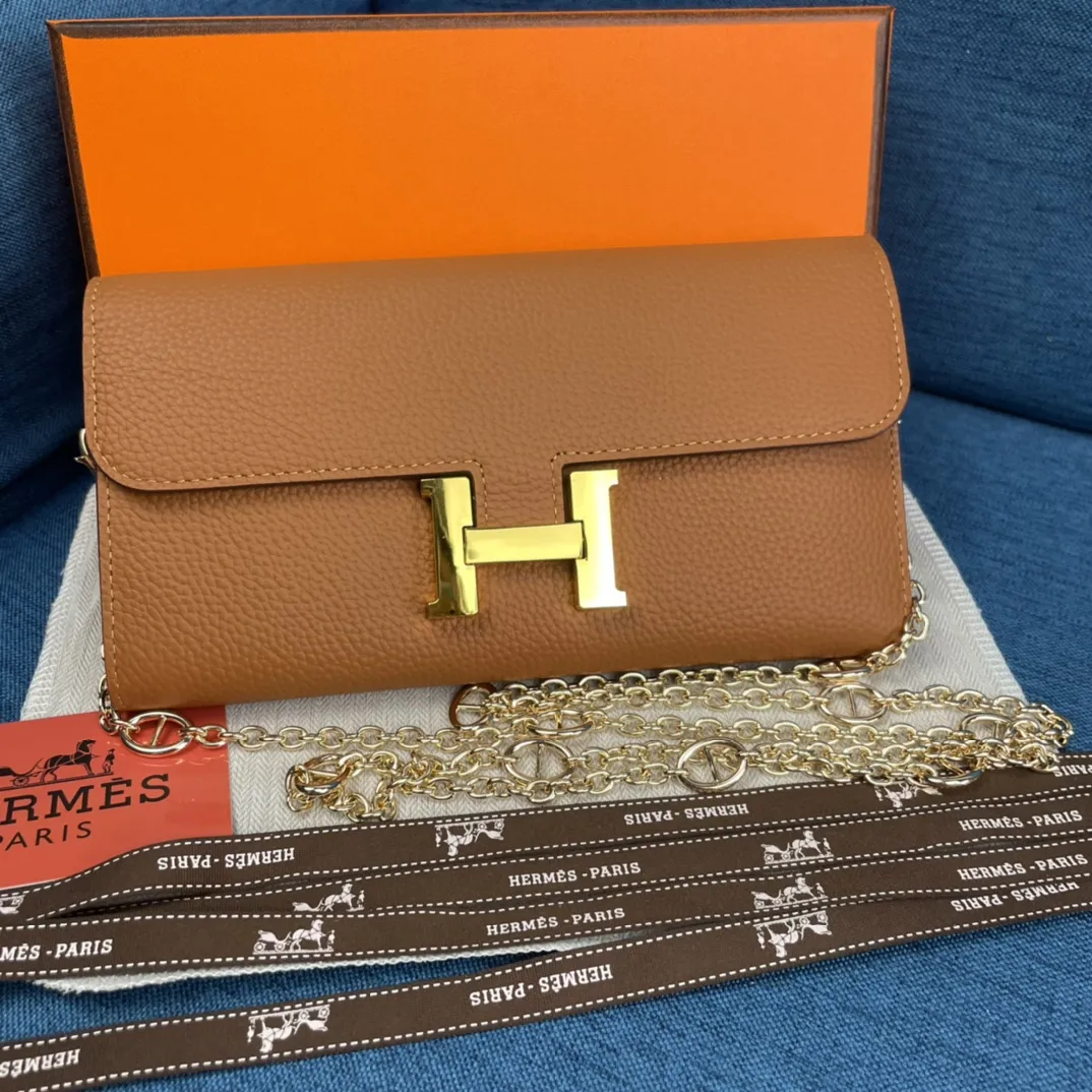 HERMÈS ショルダー & 長財布 11カラー 22X11CM