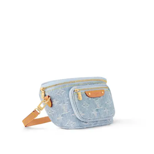 LV   24AW◆LOUIS VUITTON ルイヴィトン◆ミニ バムバッグ モノグラム・デニム M83353  17*12*9.5CM  240919