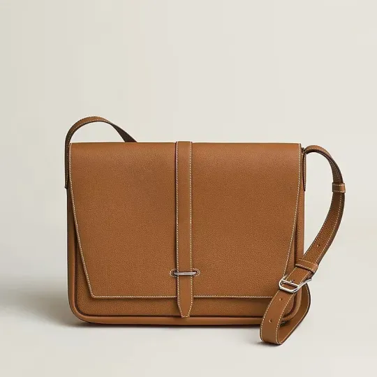 【スリムで使いやすい♪】HERMES エルメス ★ カーフ革 ショルダー バッグ H074774CK89 H074774CK37  36*30.5*5CM 240919