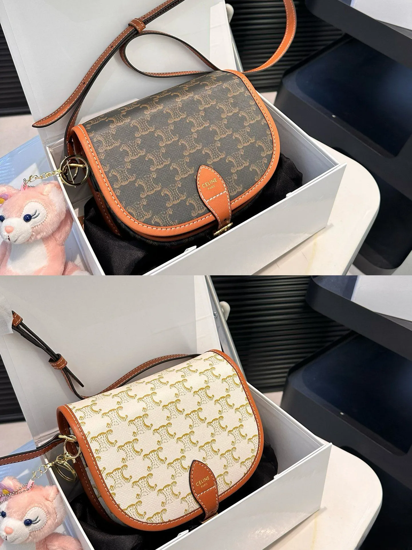 【CELINE 公式旗艦店】セリーヌ 斜めがけバッグ 当日出荷 好評に付き再入荷！18.5*15CM  1240723