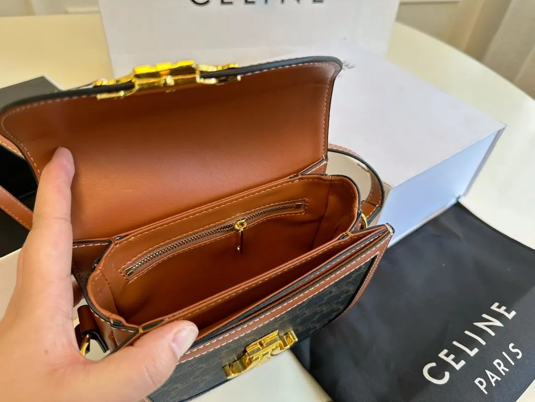 【CELINE 公式旗艦店】セリーヌ 斜めがけバッグ 当日出荷 好評に付き再入荷！18*16CM  1240723