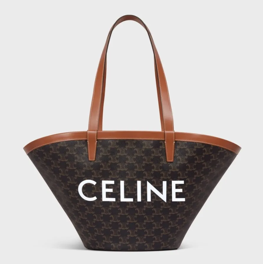 【CELINE】セリーヌ ミディアムバシネットバッグ トリオンフ  ブラック 58.0cm X 27.0cm X 17.0cm