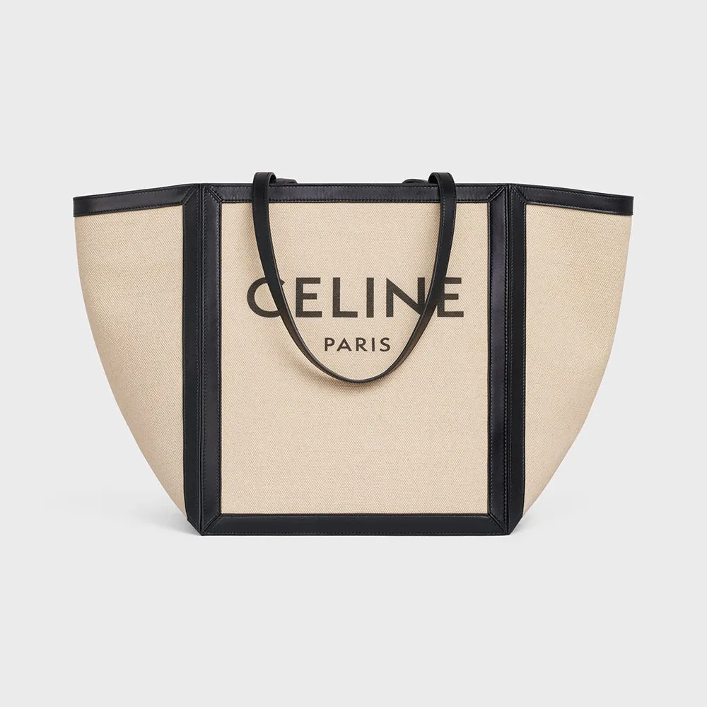 【CELINE】セリーヌ 22年春夏新作 カバ ラージスクエア キャンバス トートバッグ 27 X 31 X 25 CM
