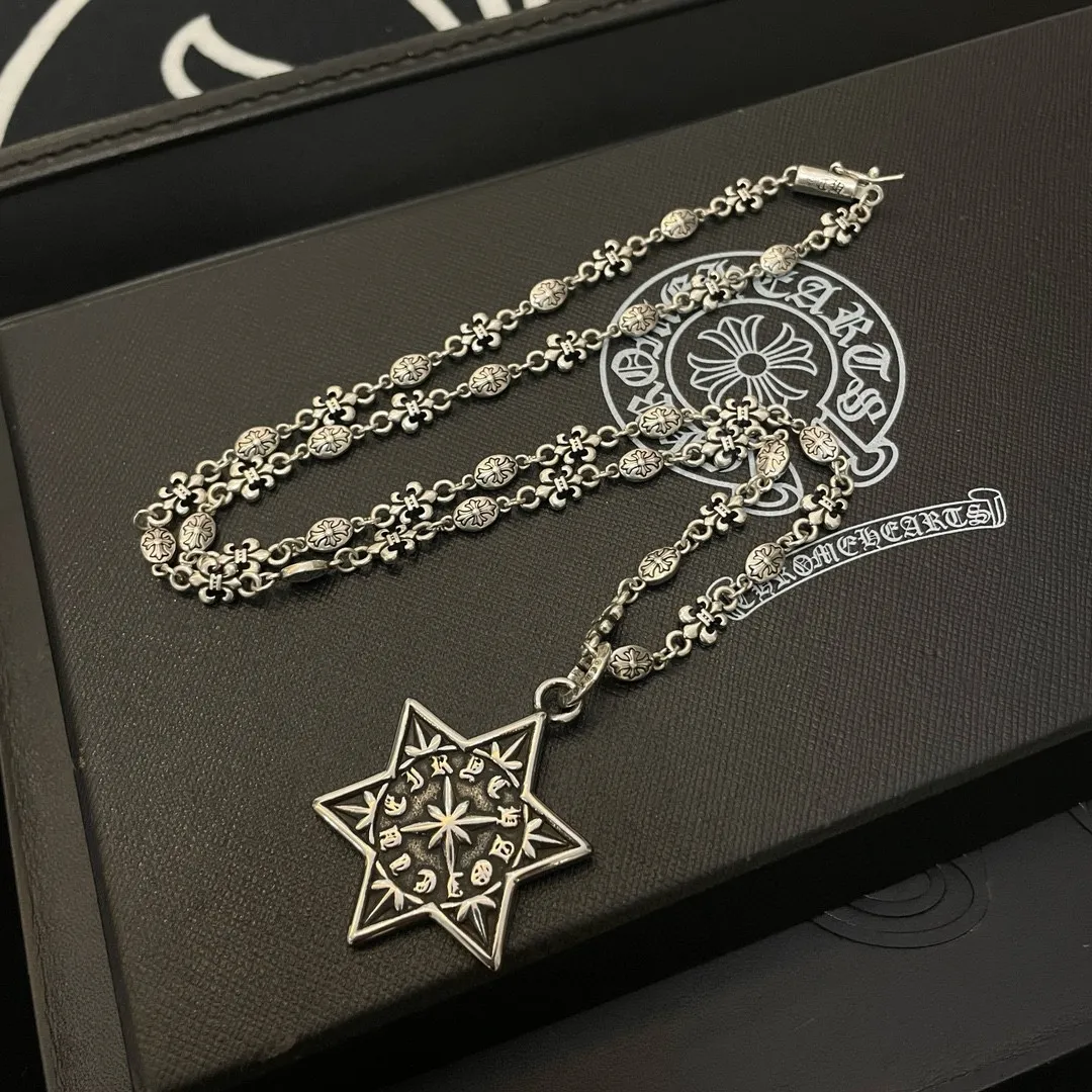 【CHROME HEARTS】ネックレス、新しいネックレス万能シンプルファッションオーナメント240812