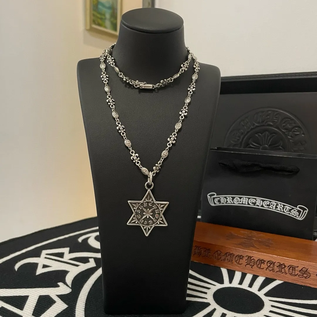 【CHROME HEARTS】ネックレス、新しいネックレス万能シンプルファッションオーナメント240812
