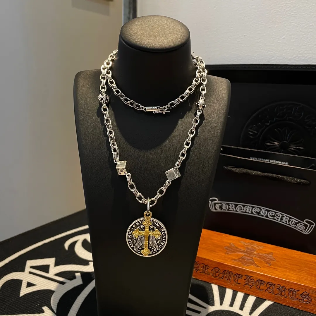 【CHROME HEARTS】ネックレス、新しいネックレス万能シンプルファッションオーナメント 240727