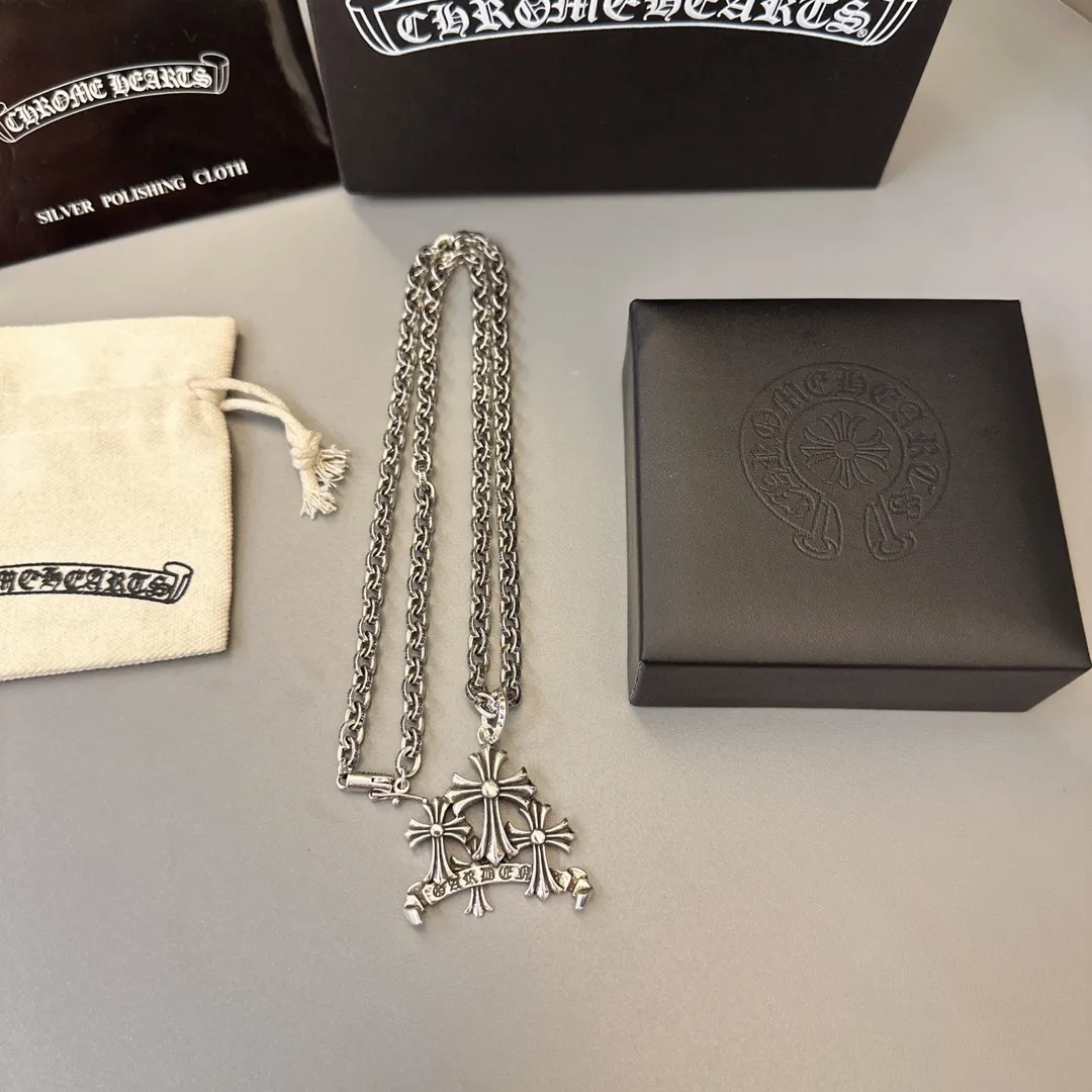 【CHROME HEARTS】ネックレス、新しいネックレス万能シンプルファッションオーナメント 240727