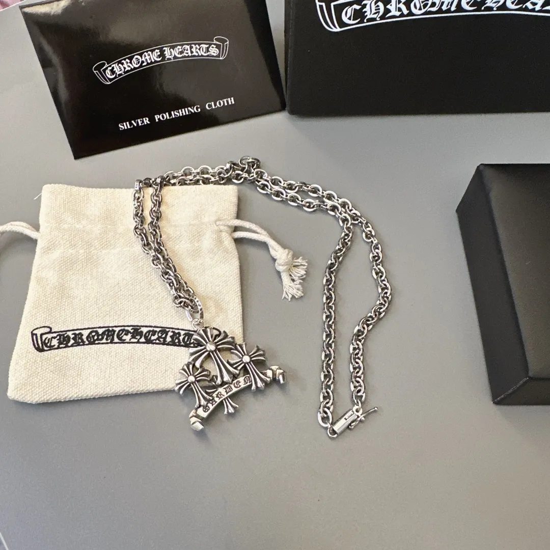 【CHROME HEARTS】ネックレス、新しいネックレス万能シンプルファッションオーナメント 240727