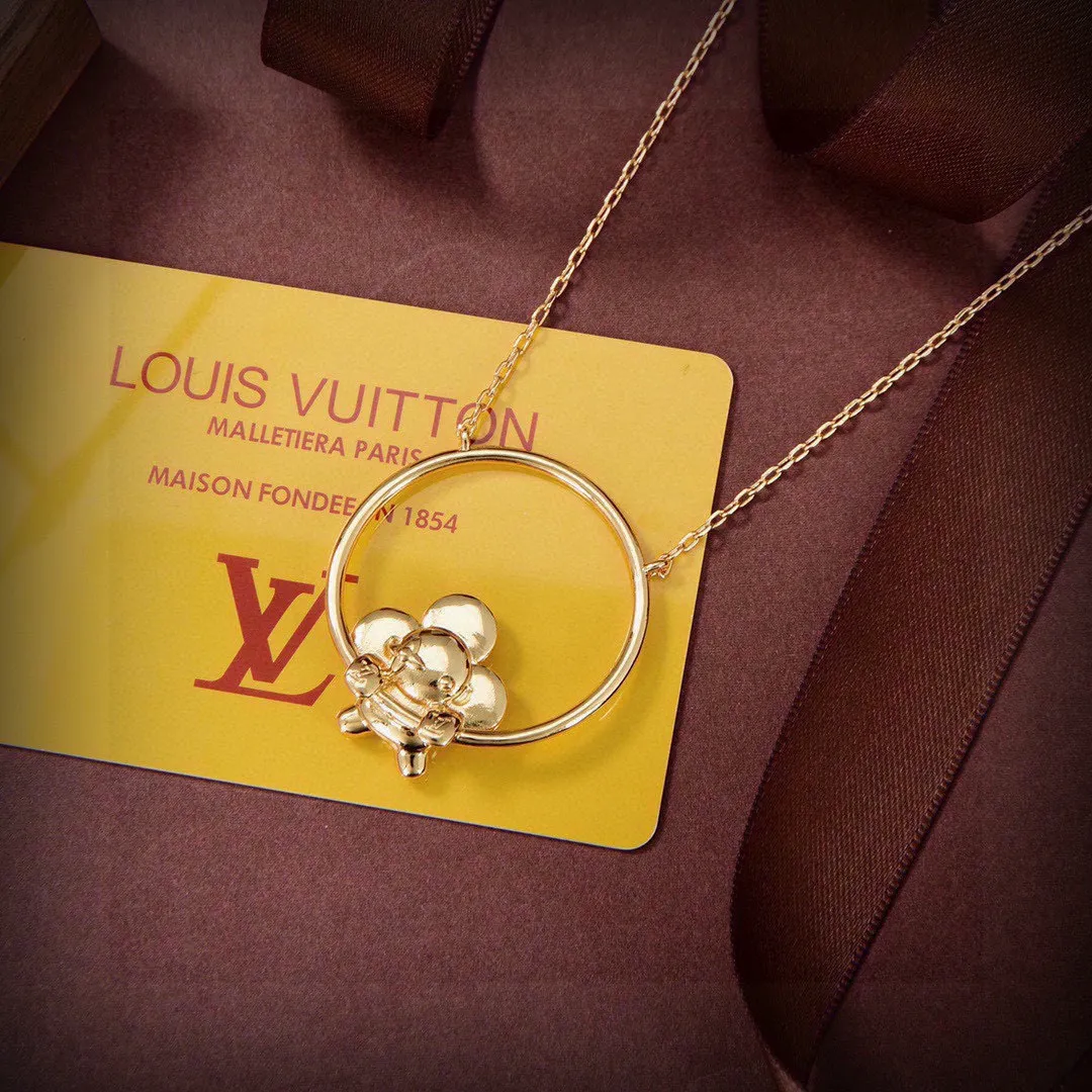 LV 【LOUIS VUITTON】ネックレス、新しいネックレス万能シンプルファッションオーナメント241015
