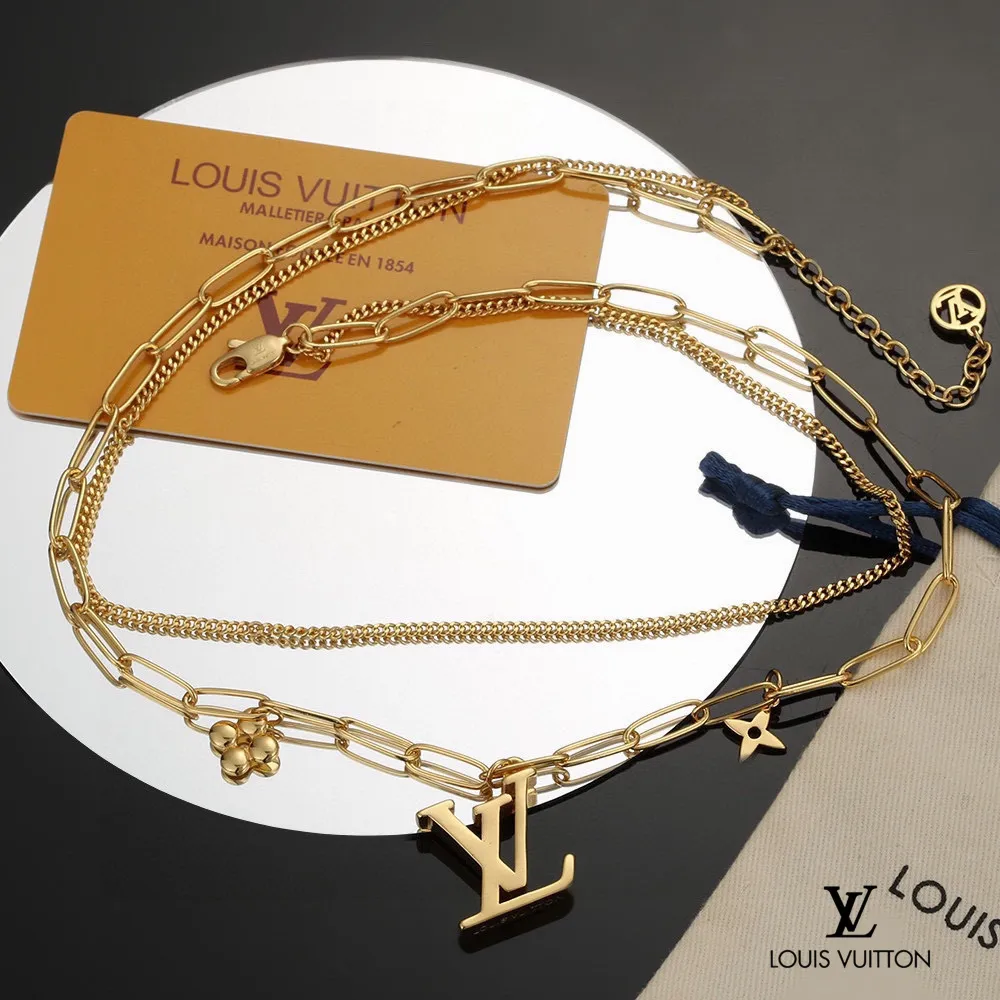 【LOUIS VUITTON】ネックレス、新しいネックレス万能シンプルファッションオーナメント 240813