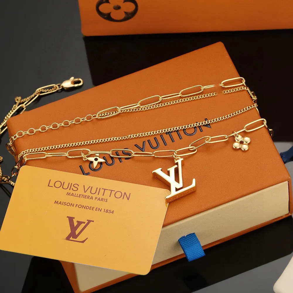 【LOUIS VUITTON】ネックレス、新しいネックレス万能シンプルファッションオーナメント 240813