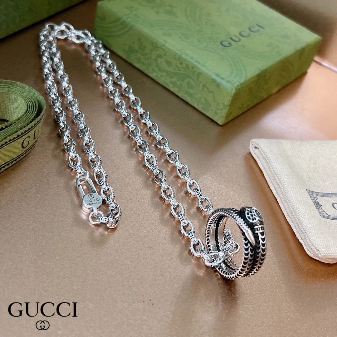 【GUCCI】ネックレス、新しいネックレス万能シンプルファッションオーナメント241015