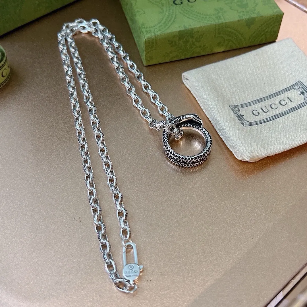 【GUCCI】ネックレス、新しいネックレス万能シンプルファッションオーナメント241015