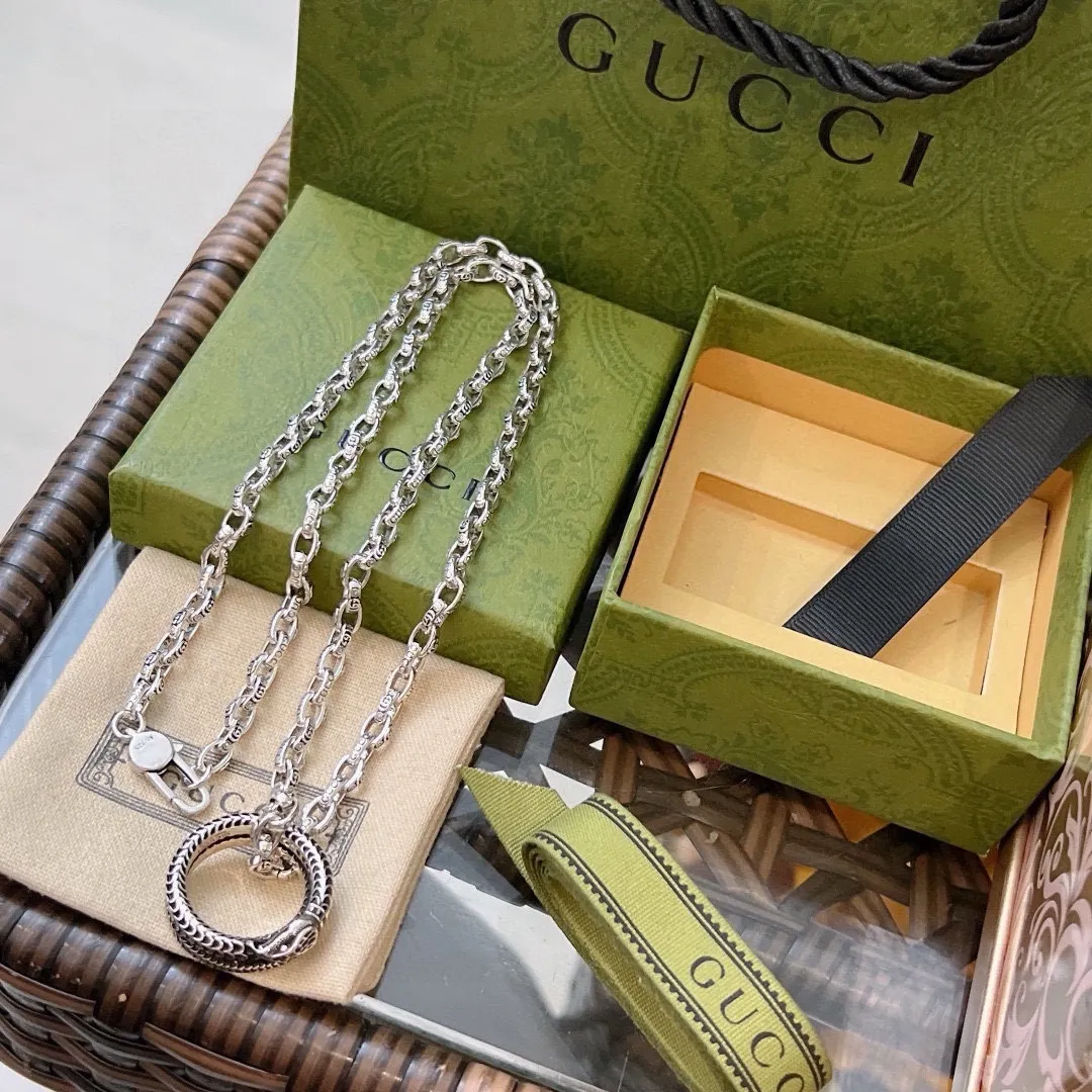 【GUCCI】ネックレス、新しいネックレス万能シンプルファッションオーナメント241015