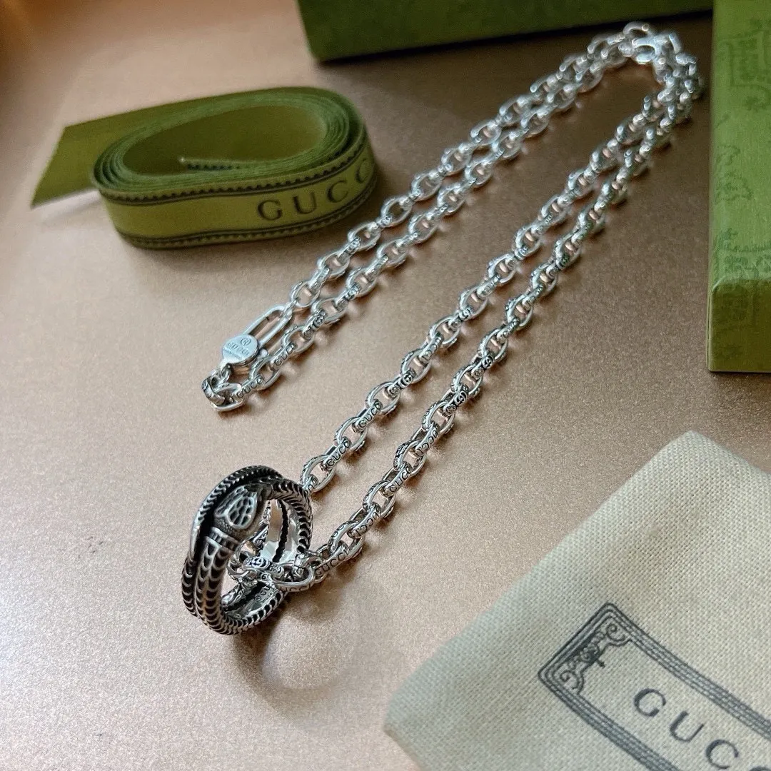 【GUCCI】ネックレス、新しいネックレス万能シンプルファッションオーナメント241015
