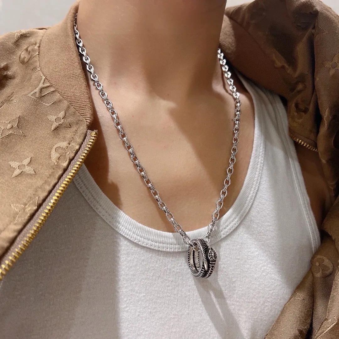 【GUCCI】ネックレス、新しいネックレス万能シンプルファッションオーナメント241015
