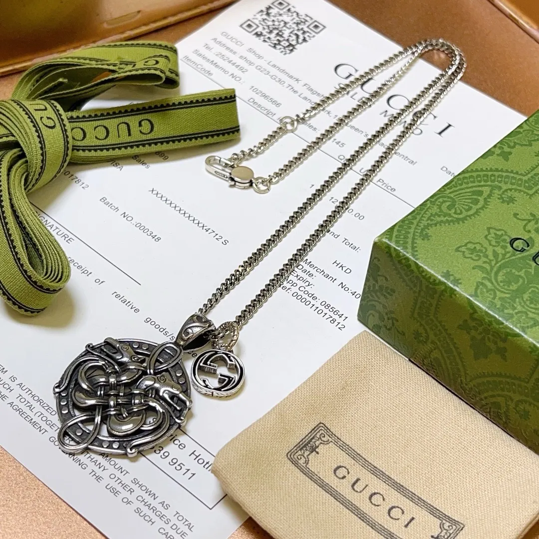 【GUCCI】ネックレス、新しいネックレス万能シンプルファッションオーナメント241015