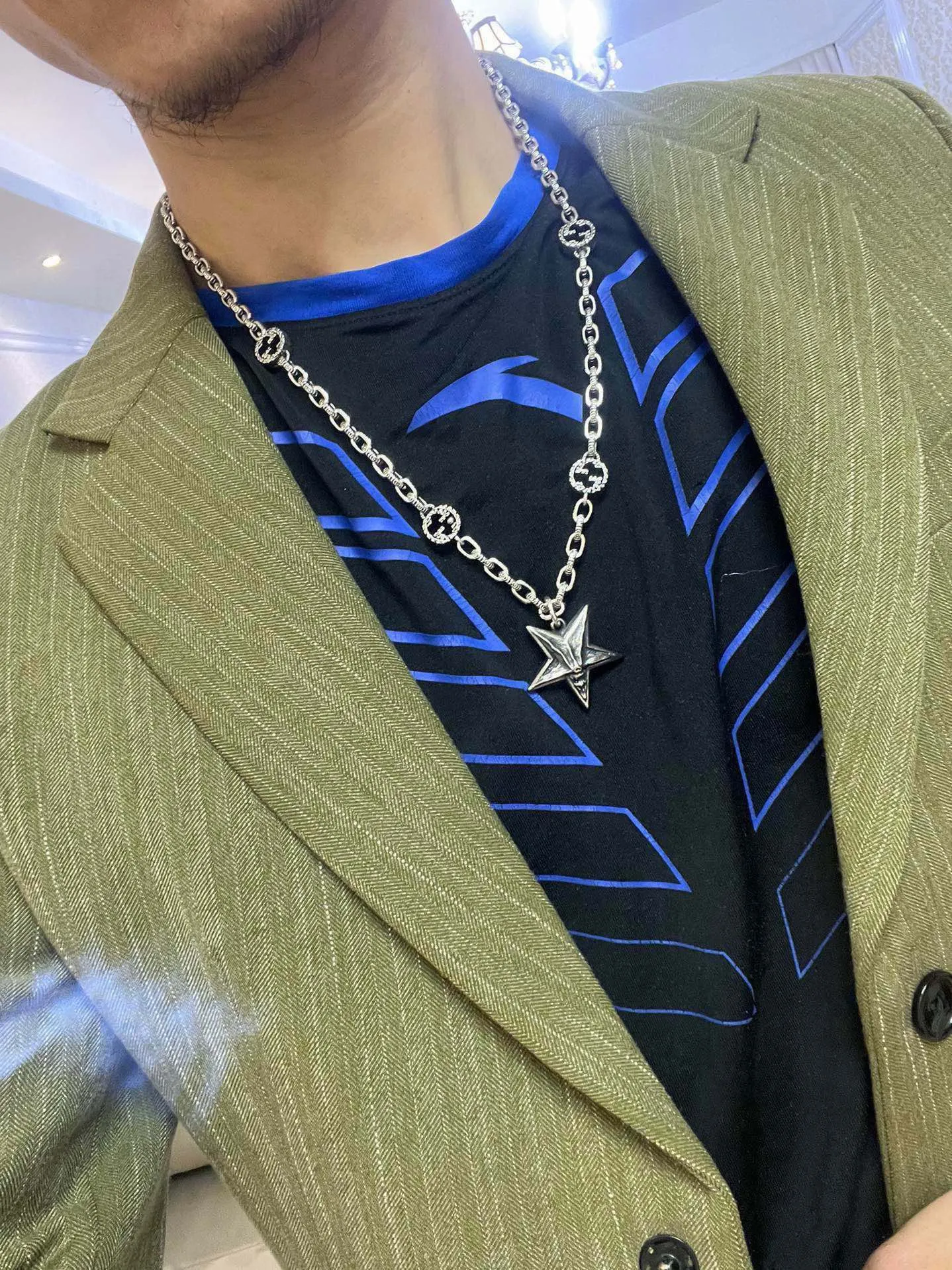 【GUCCI】ネックレス、新しいネックレス万能シンプルファッションオーナメント 240815