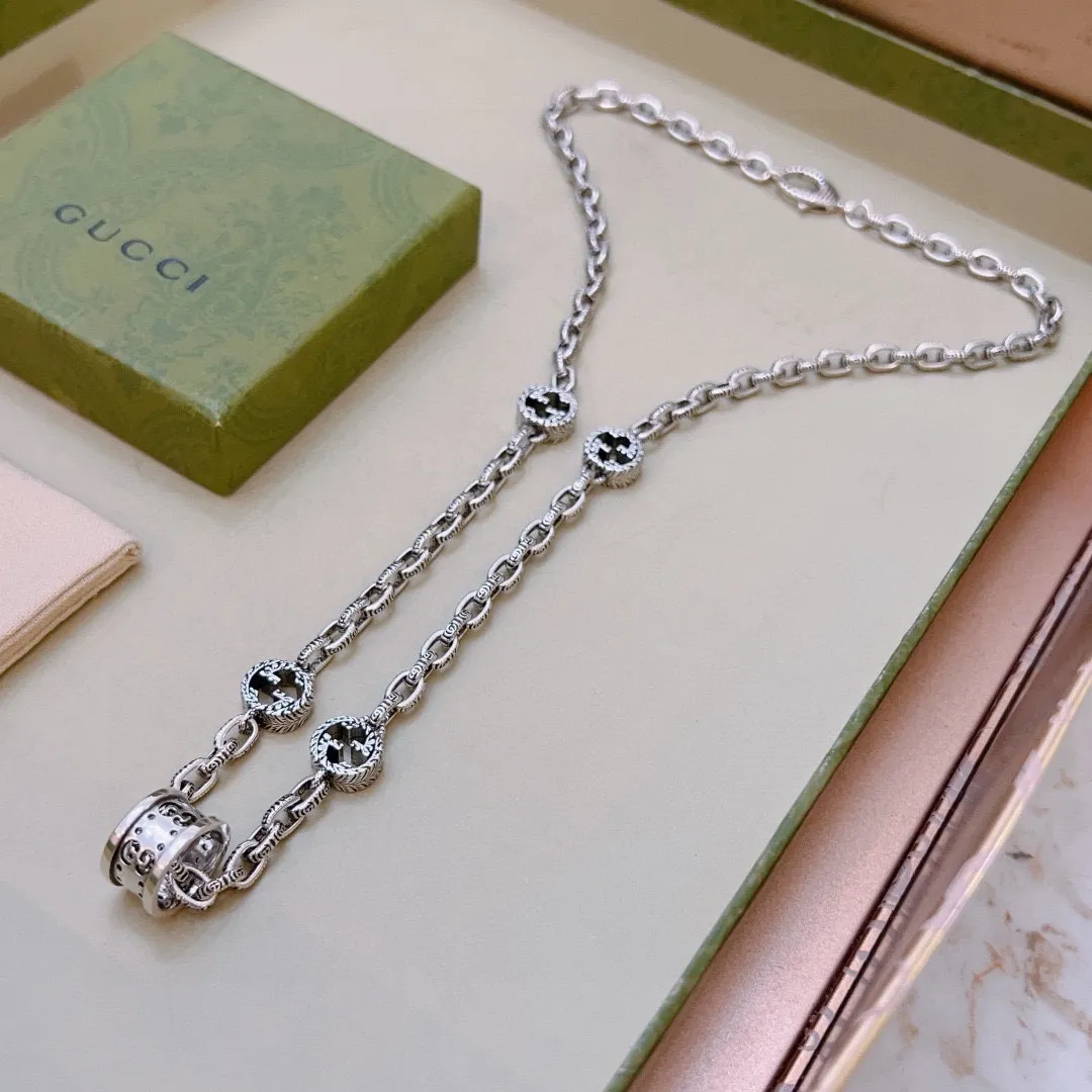 【GUCCI】ネックレス、新しいネックレス万能シンプルファッションオーナメント 240815