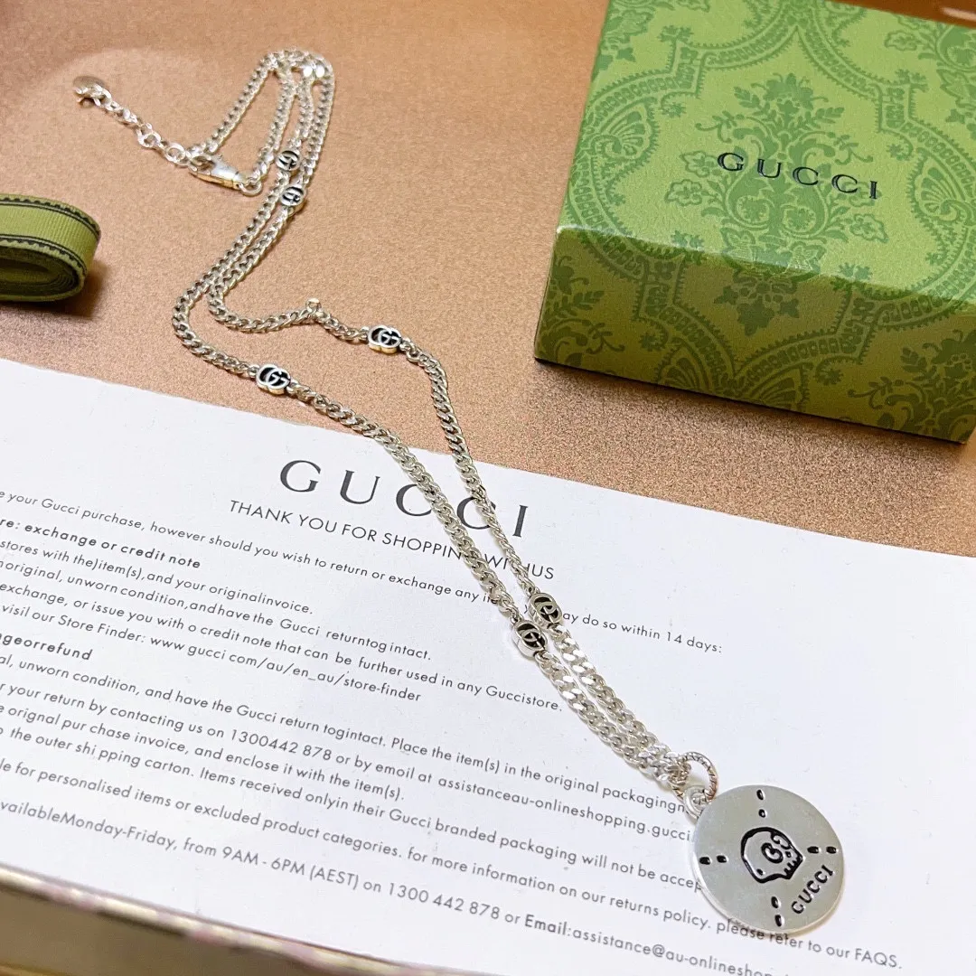 【GUCCI】ネックレス、新しいネックレス万能シンプルファッションオーナメント