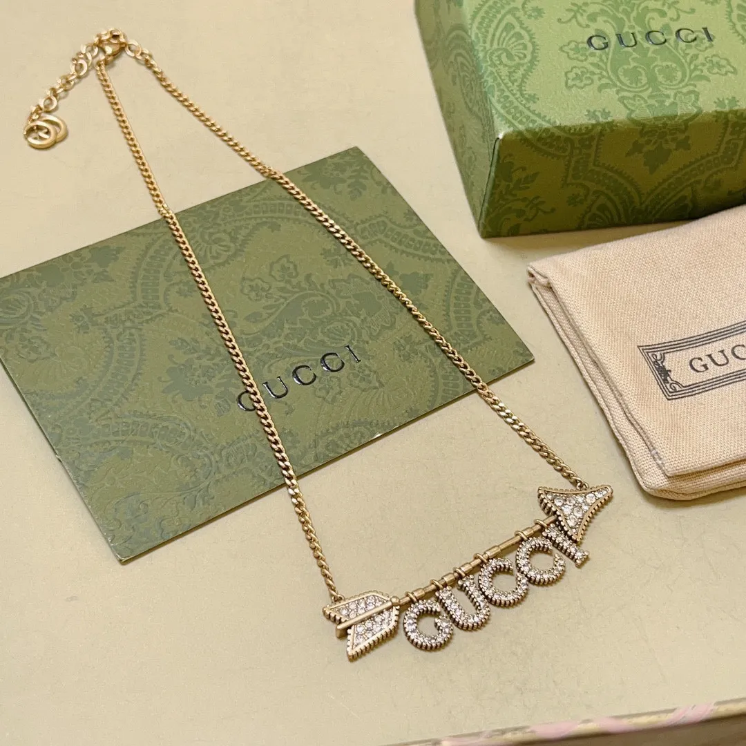 【GUCCI】ネックレス、新しいネックレス万能シンプルファッションオーナメント