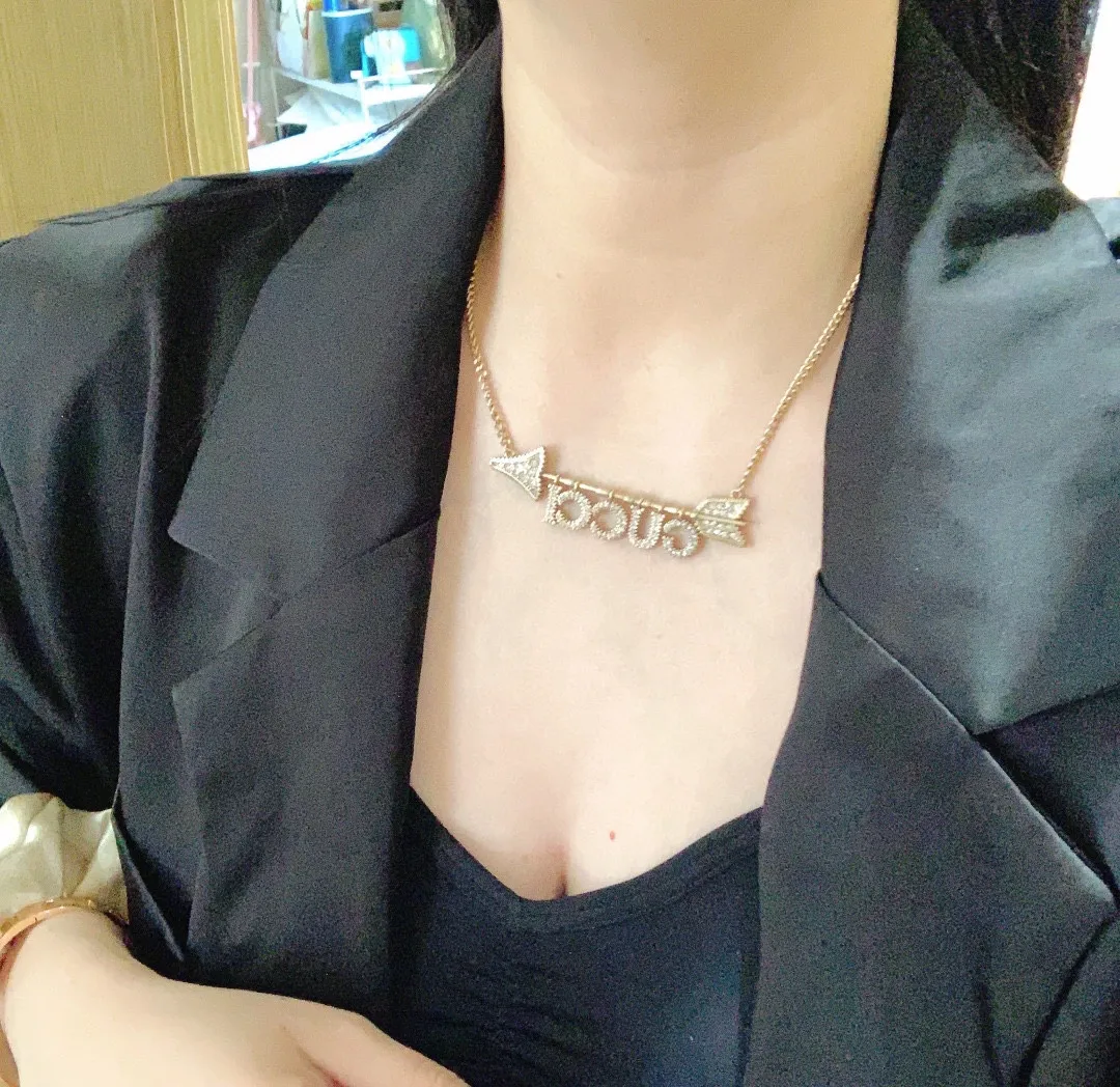 【GUCCI】ネックレス、新しいネックレス万能シンプルファッションオーナメント