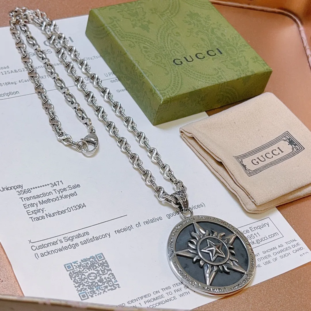 【GUCCI】ネックレス、新しいネックレス万能シンプルファッションオーナメント