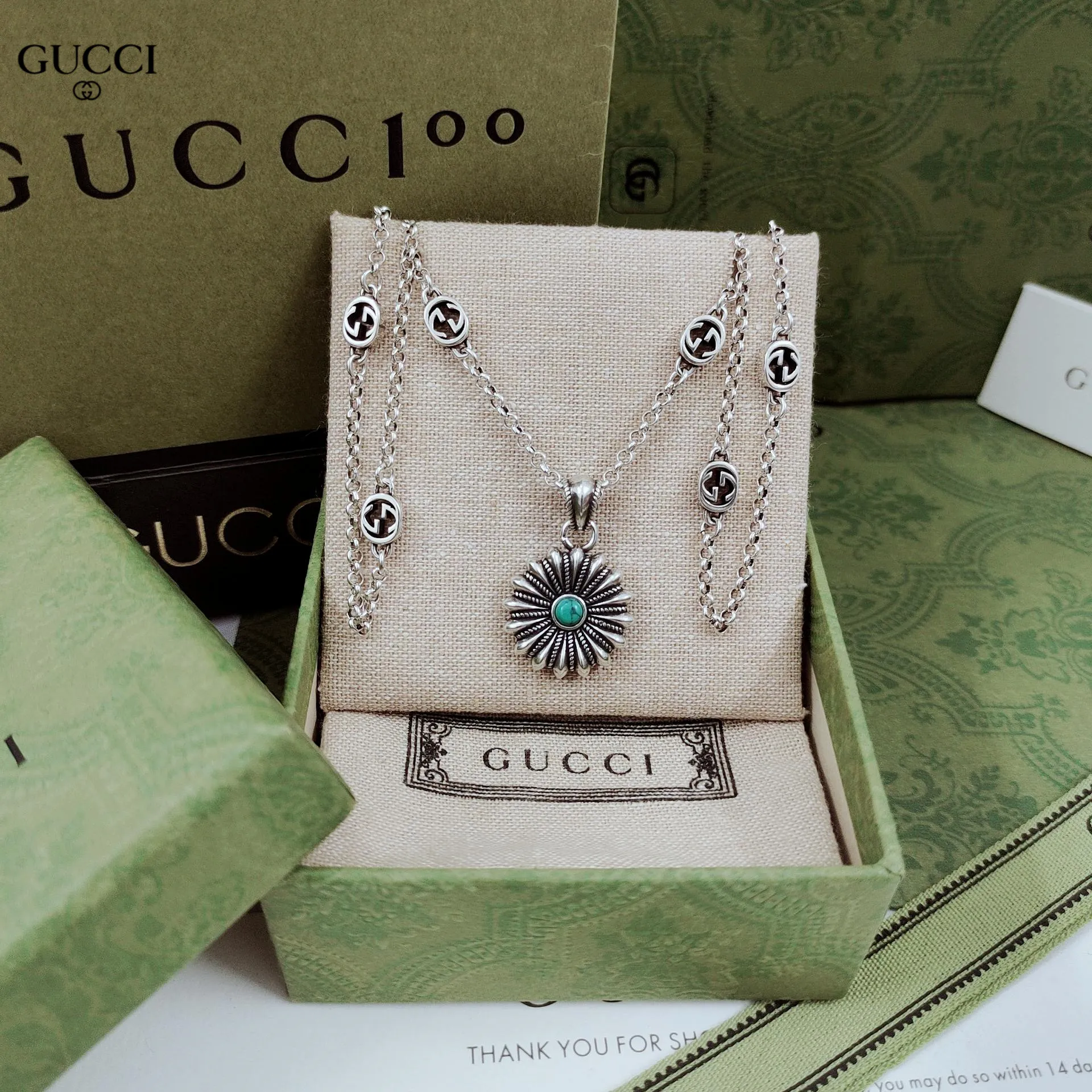 【GUCCI】ネックレス、新しいネックレス万能シンプルファッションオーナメント