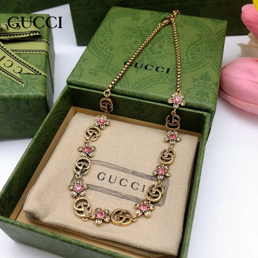 【GUCCI】ネックレス、新しいネックレス万能シンプルファッションオーナメント