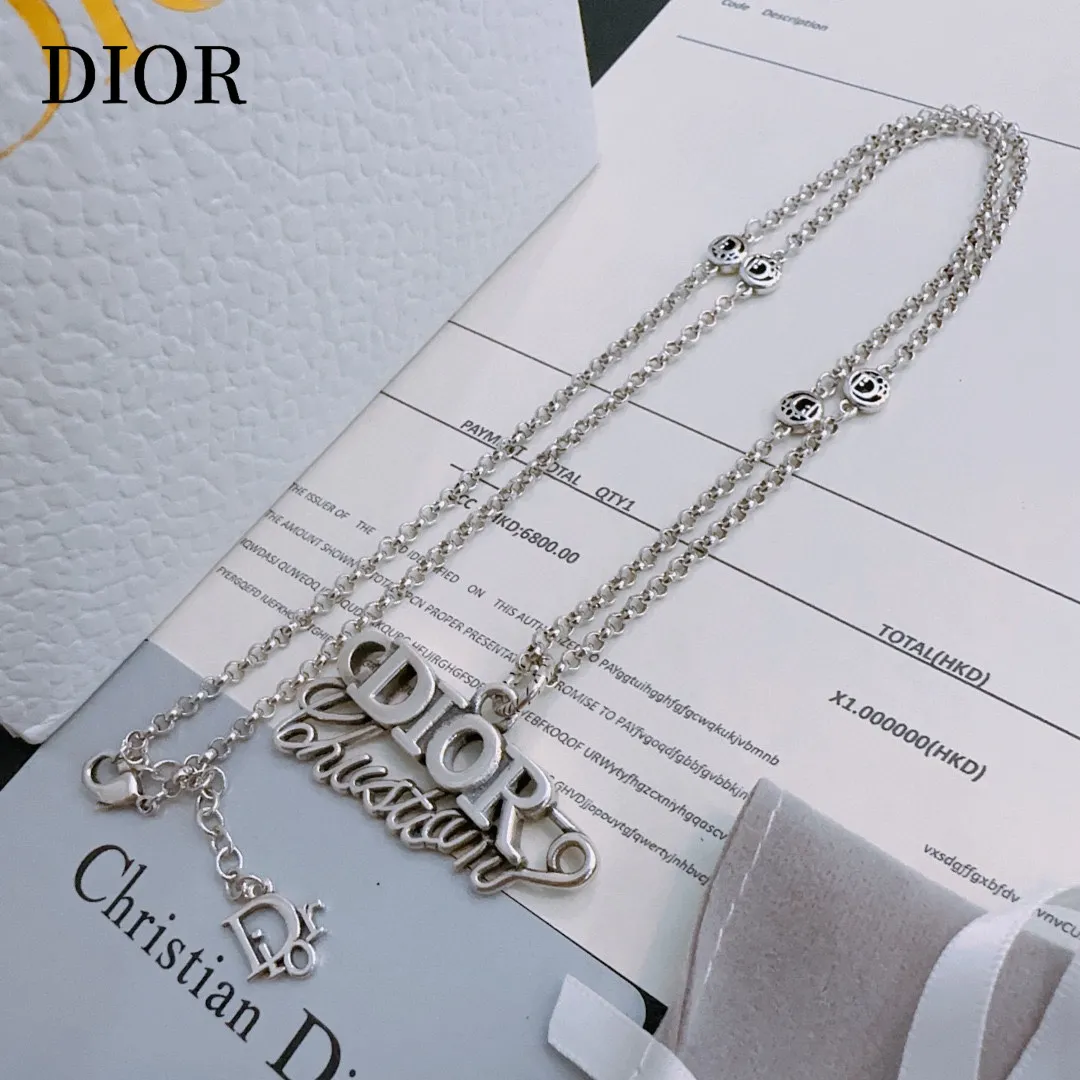 【DIOR】ネックレス、新しいネックレス万能シンプルファッションオーナメント 241015