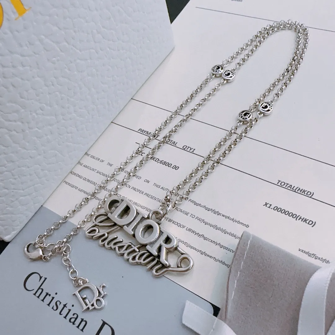 【DIOR】ネックレス、新しいネックレス万能シンプルファッションオーナメント 241015