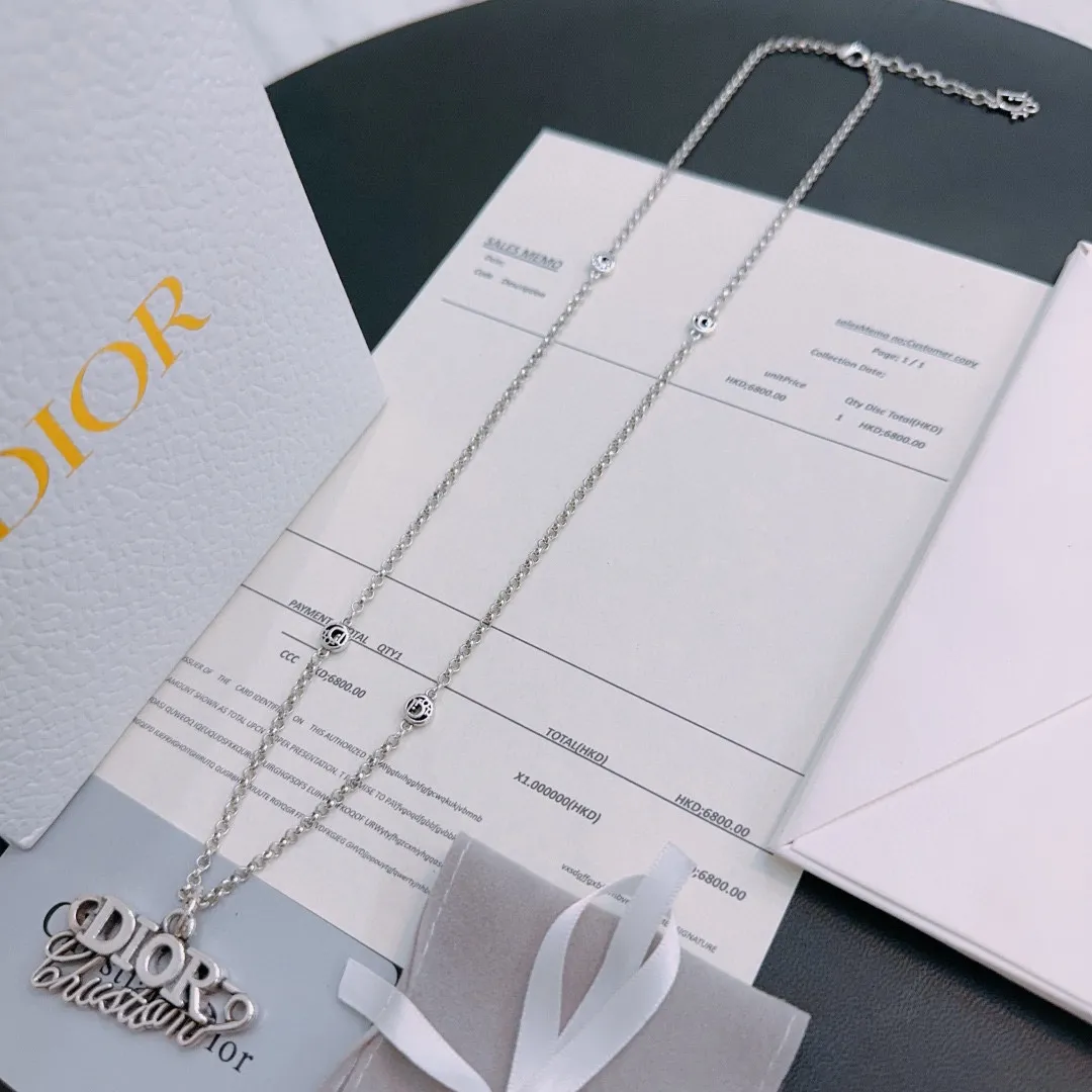 【DIOR】ネックレス、新しいネックレス万能シンプルファッションオーナメント 241015