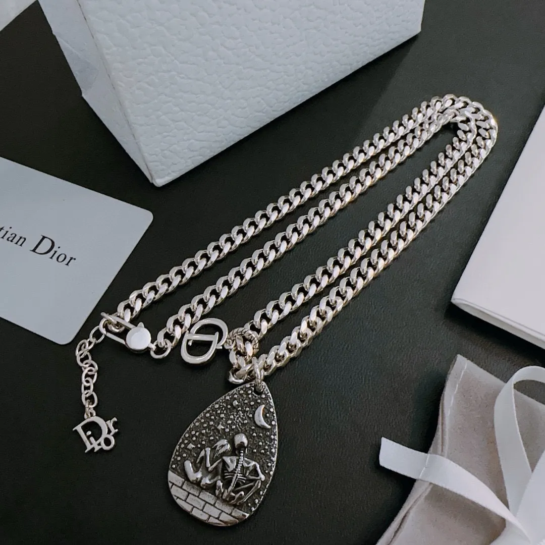 【DIOR】ネックレス、新しいネックレス万能シンプルファッションオーナメント 241015