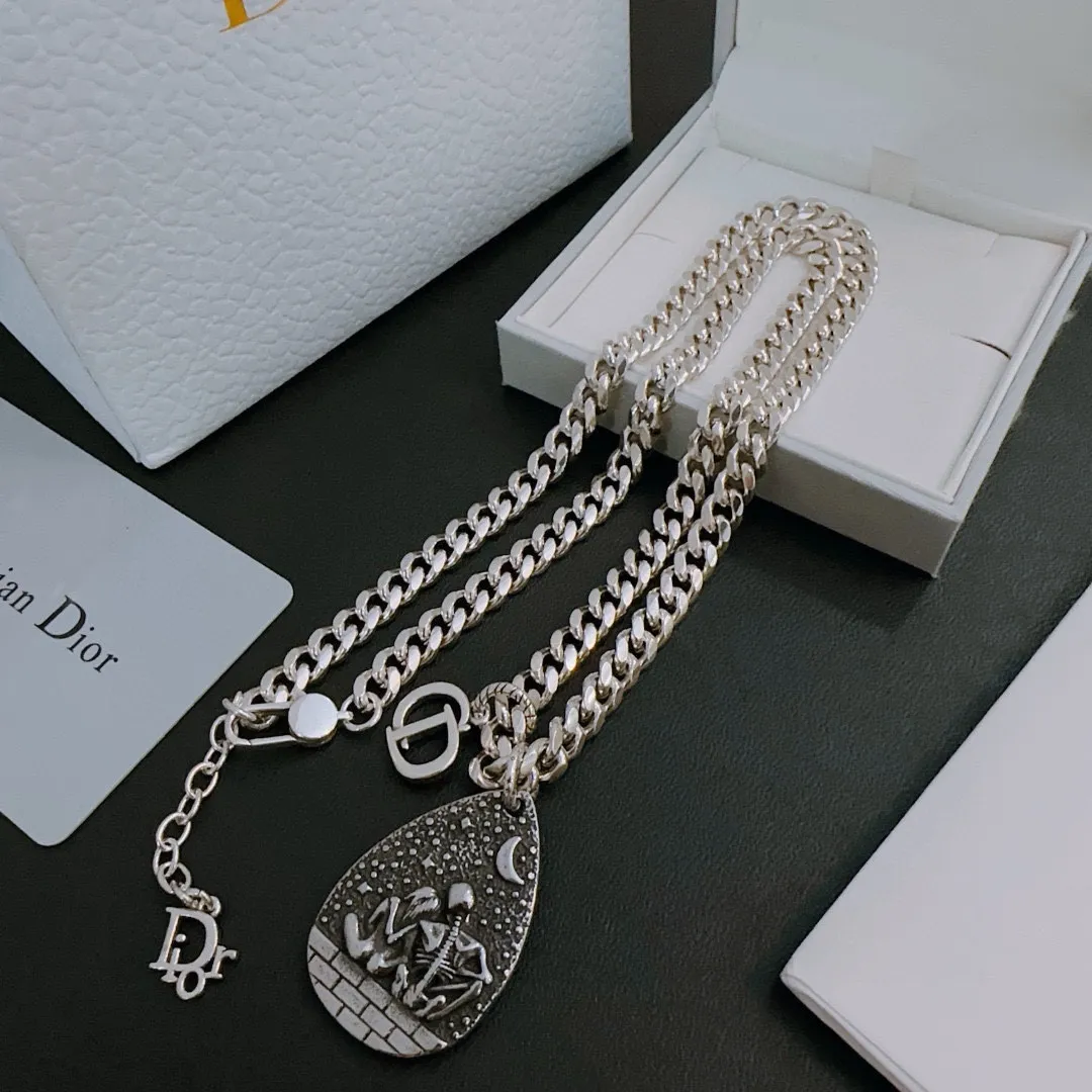 【DIOR】ネックレス、新しいネックレス万能シンプルファッションオーナメント 241015
