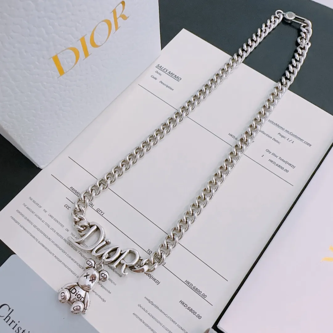 【DIOR】ネックレス、新しいネックレス万能シンプルファッションオーナメント240812
