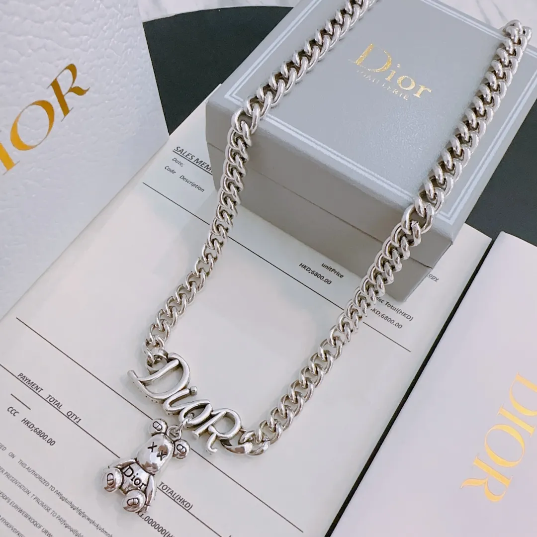 【DIOR】ネックレス、新しいネックレス万能シンプルファッションオーナメント240812