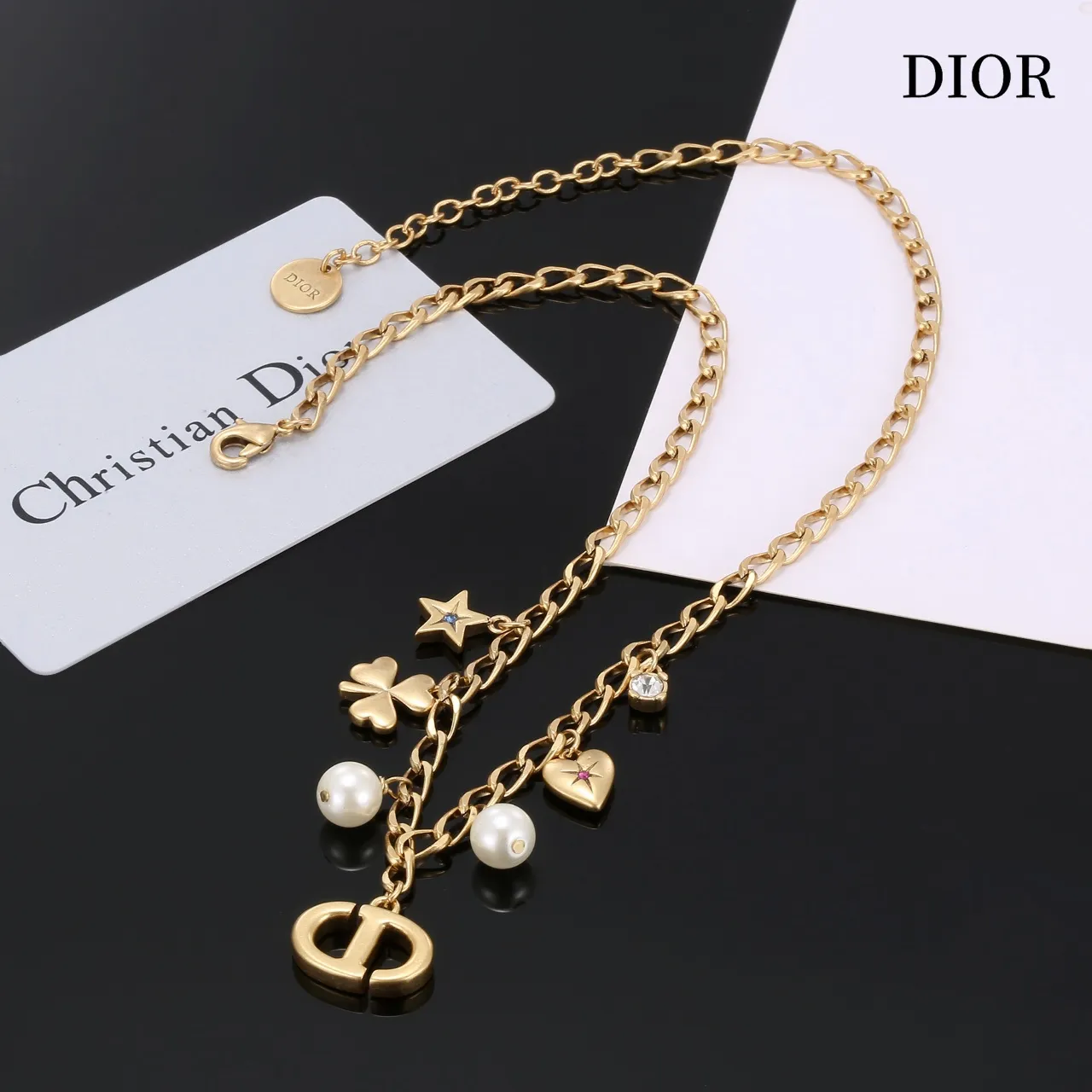 【DIOR】ネックレス、新しいネックレス万能シンプルファッションオーナメント