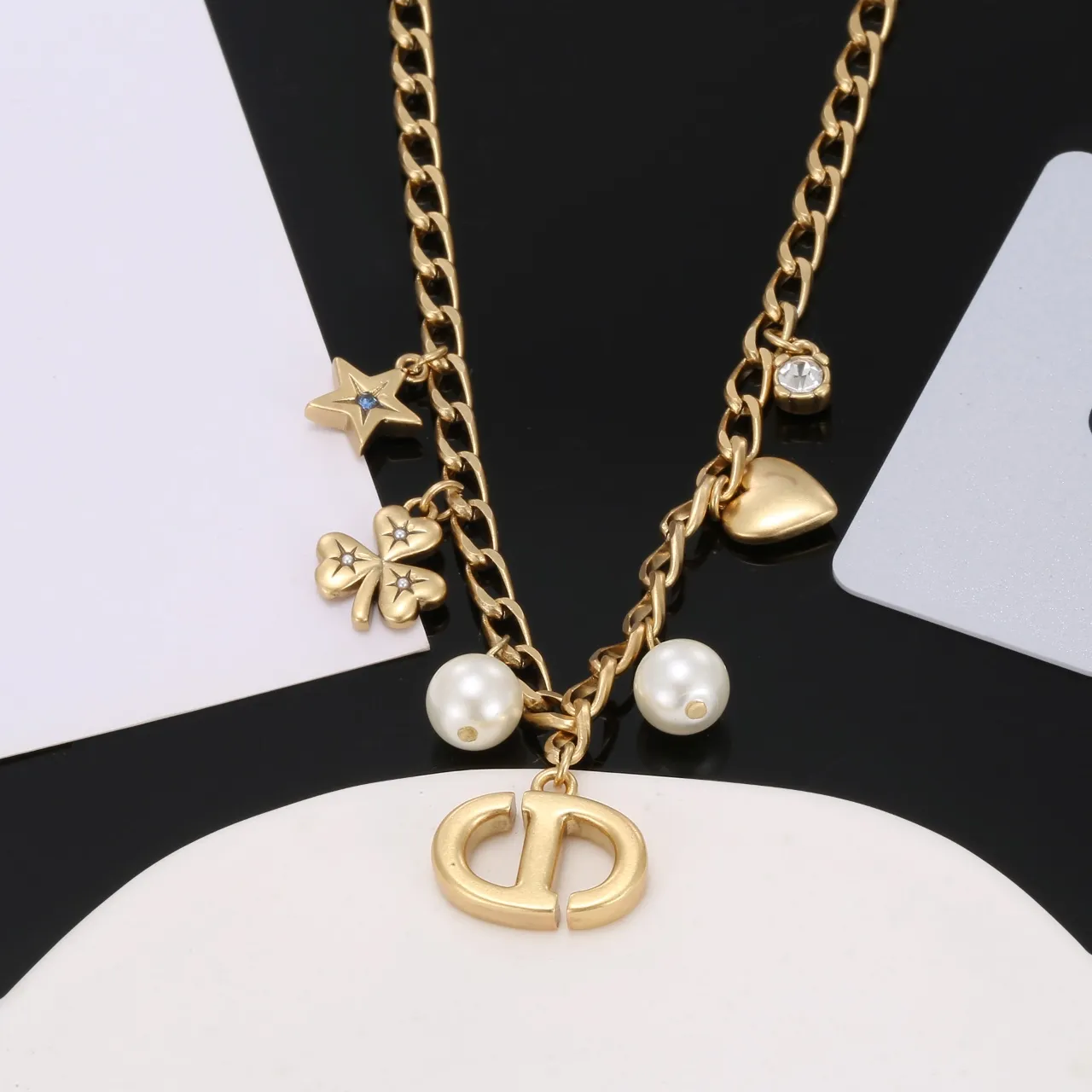 【DIOR】ネックレス、新しいネックレス万能シンプルファッションオーナメント