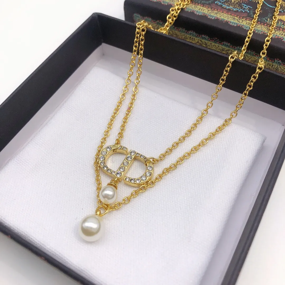 【DIOR】ネックレス、新しいネックレス万能シンプルファッションオーナメント