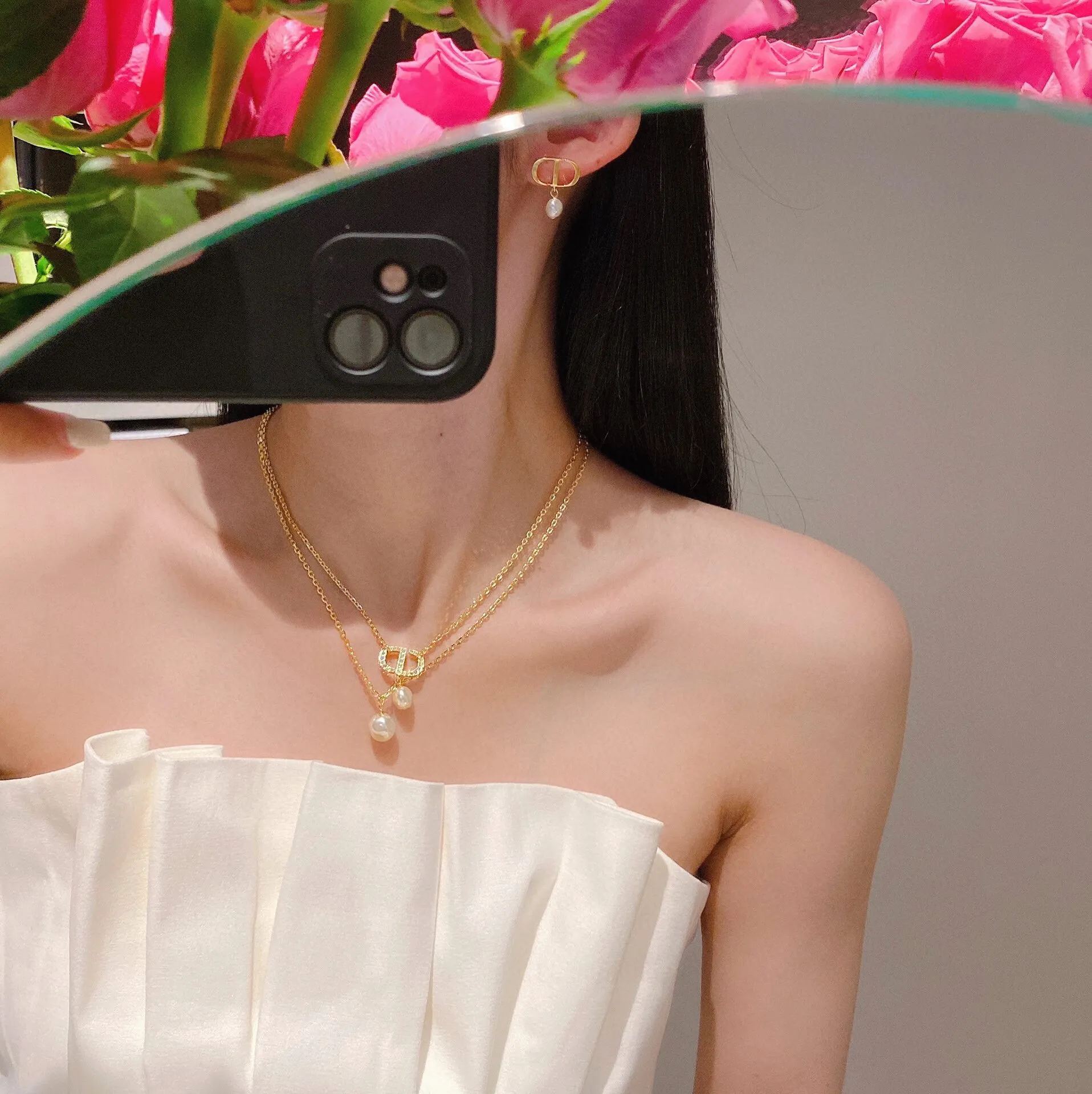 【DIOR】ネックレス、新しいネックレス万能シンプルファッションオーナメント