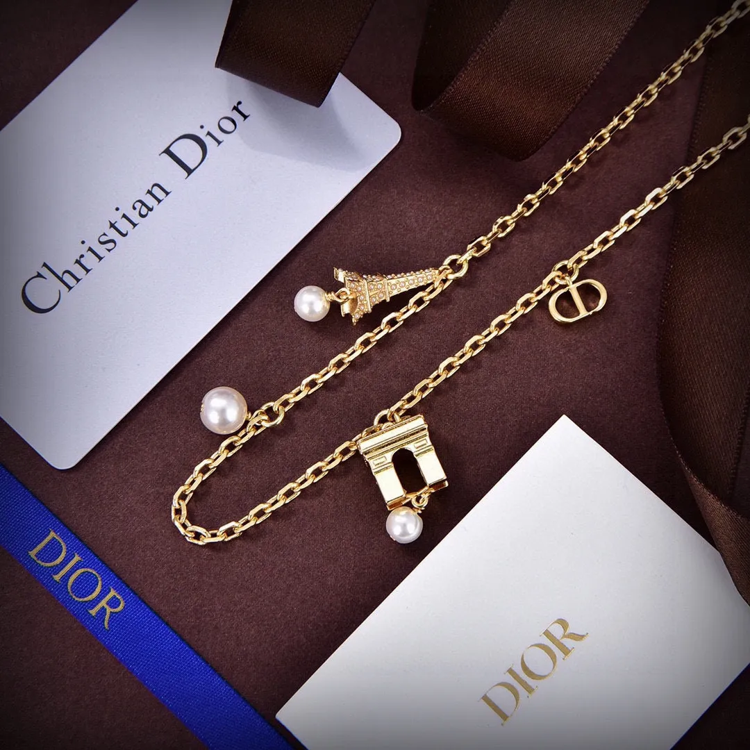 【DIOR】ネックレス、新しいネックレス万能シンプルファッションオーナメント