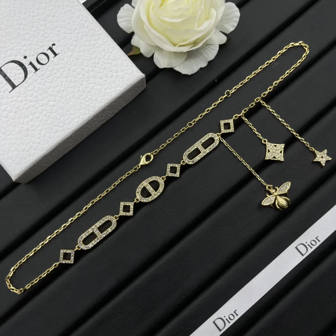 【DIOR】ネックレス、新しいネックレス万能シンプルファッションオーナメント