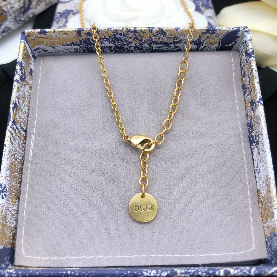 【DIOR】ネックレス、新しいネックレス万能シンプルファッションオーナメント