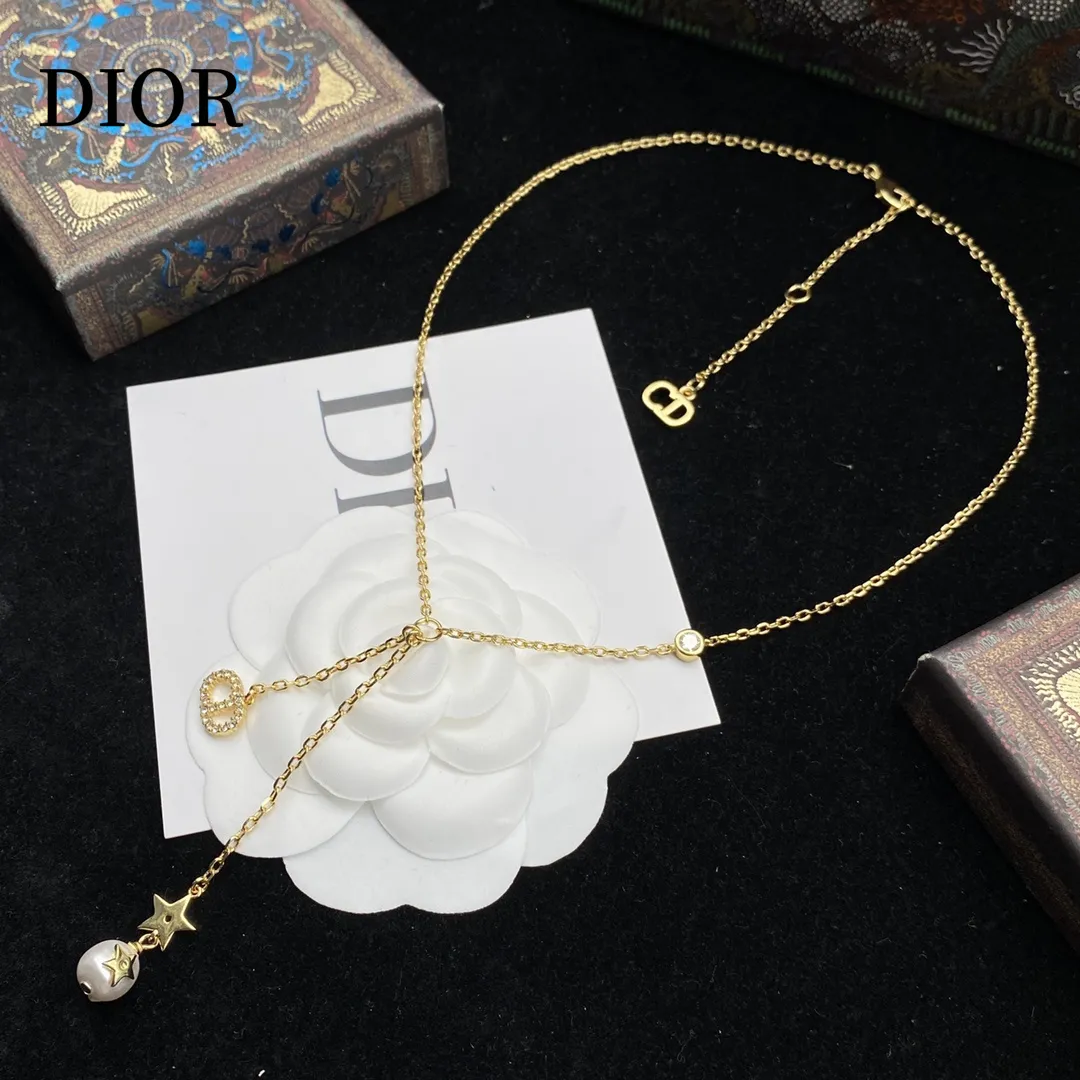 【DIOR】ネックレス、新しいネックレス万能シンプルファッションオーナメント