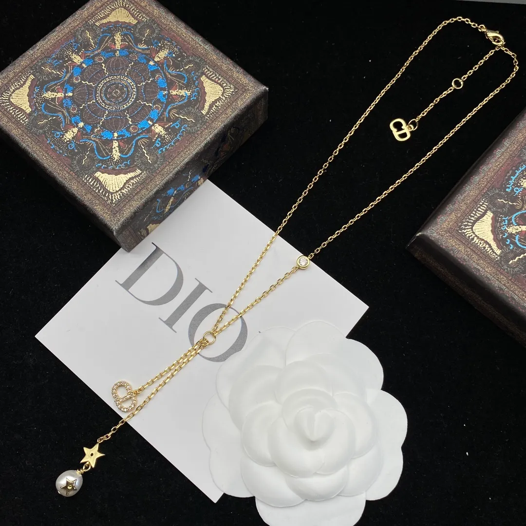 【DIOR】ネックレス、新しいネックレス万能シンプルファッションオーナメント